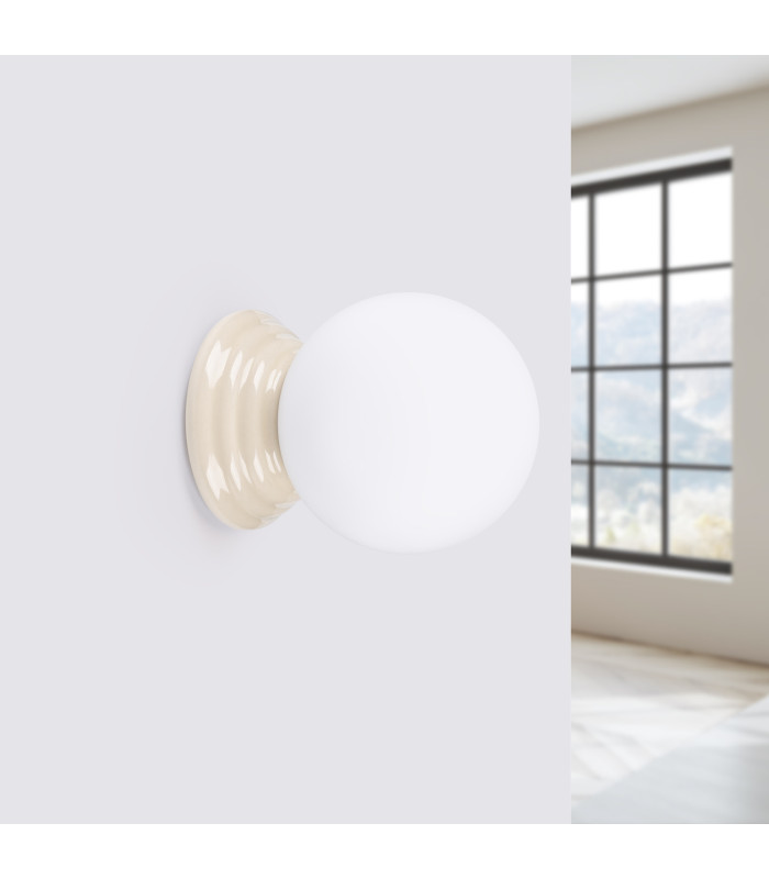 Zori Bathroom Wall Lamp Beige 1x G9IP44-3