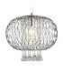 Large Ceiling Pendant 1 Light Polished Chrome, Clear Glass - 5