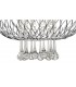 Large Ceiling Pendant 1 Light Polished Chrome, Clear Glass - 7