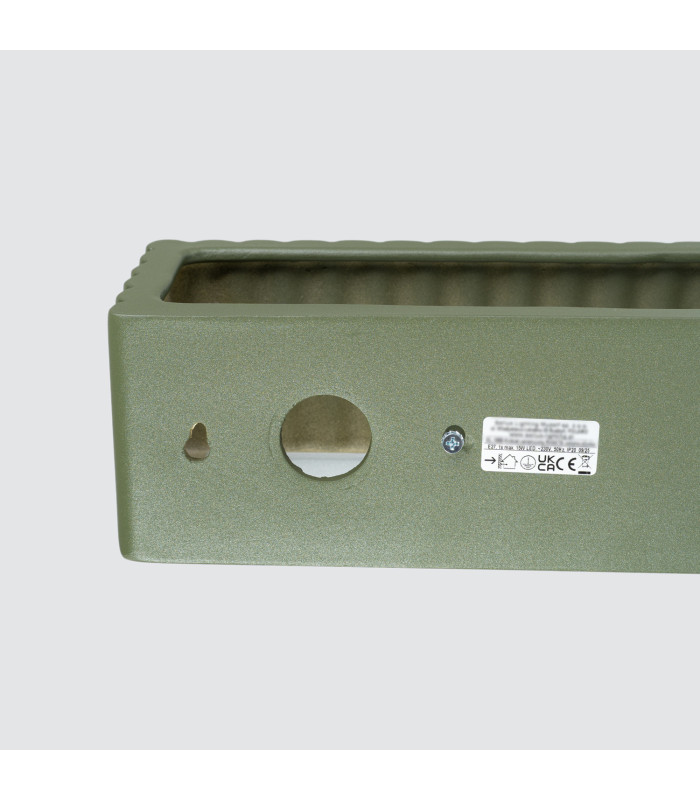 Rigata Up & Down Wall Lamp Olive Green 1x E27-8