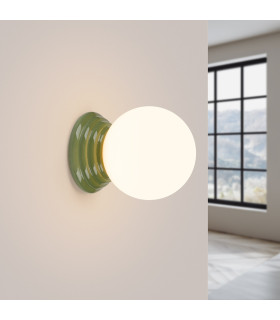 Zori Bathroom Wall Lamp Olive Green 1x G9IP44-2