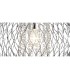 Large Ceiling Pendant 1 Light Polished Chrome, Clear Glass - 8