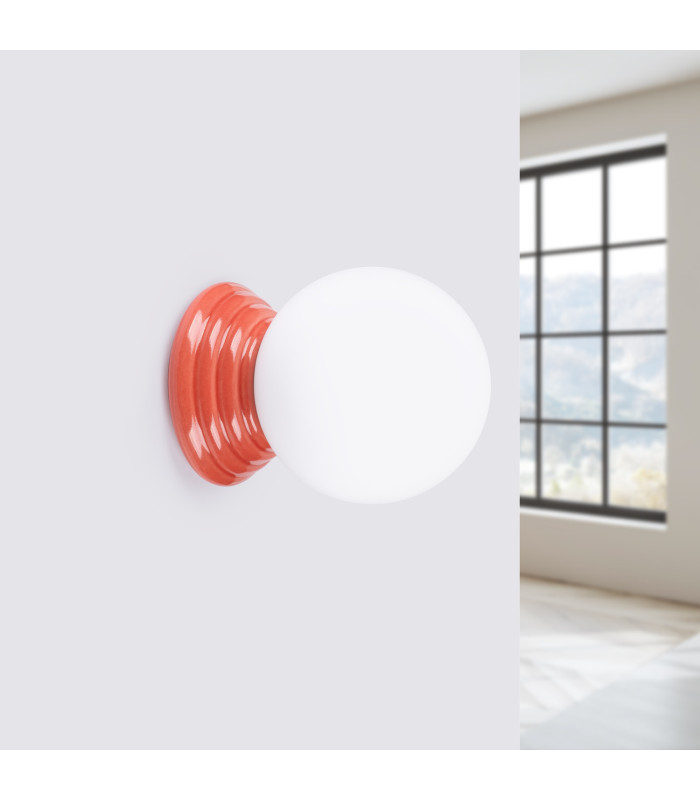 Zori Bathroom Wall Lamp Peach 1x G9IP44-3