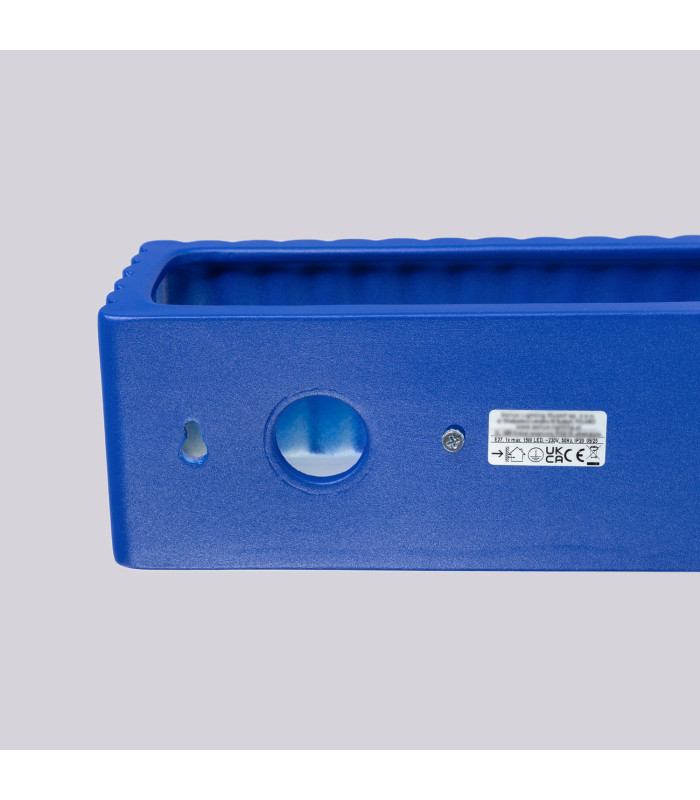 Rigata Up & Down Wall Lamp Ultramarine 1x E27-8