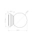 Zori Bathroom Wall Lamp Yellow 1x G9IP44-10