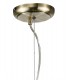 Medium Ceiling Pendant 1 Light Antique Brass, Clear Glass - 4