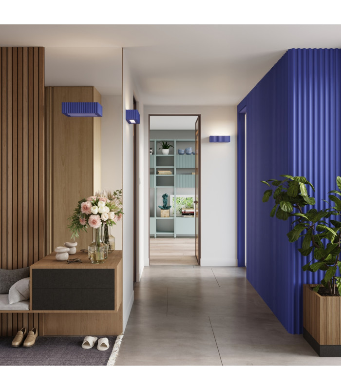 Rigata Up & Down Wall Lamp Ultramarine 1x E27-11