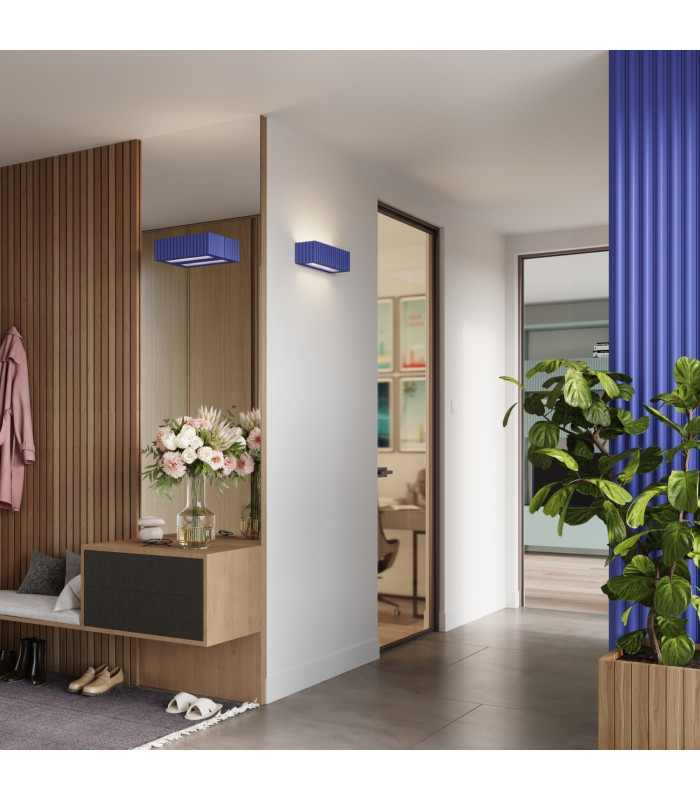 Rigata Up & Down Wall Lamp Ultramarine 1x E27-12