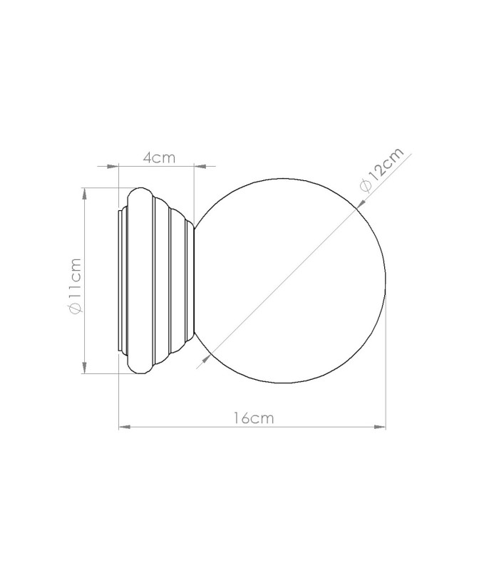 Zori Bathroom Wall Lamp Peach 1x G9IP44-10