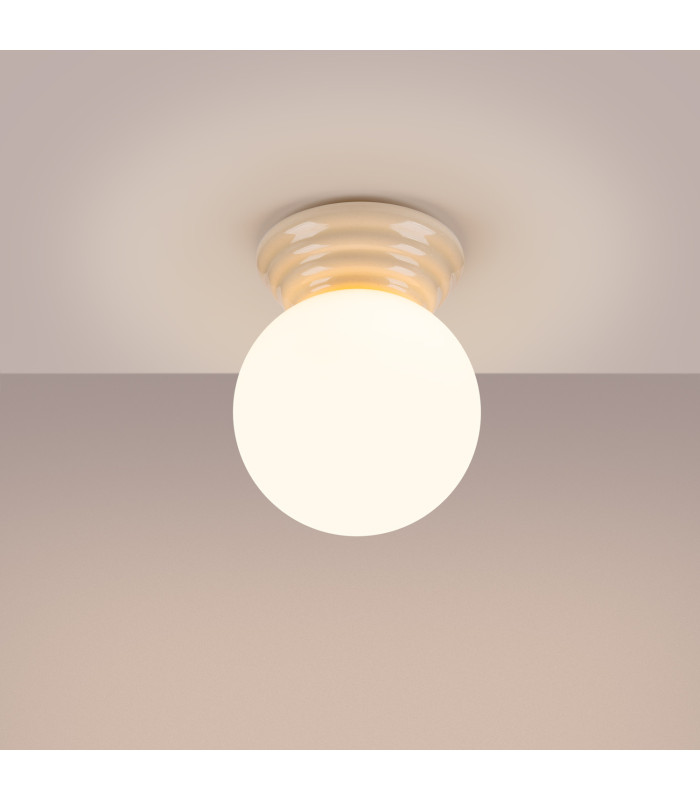 Zori Bathroom Ceiling Light Beige 1x G9IP44-2