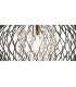 Medium Ceiling Pendant 1 Light Antique Brass, Clear Glass - 8
