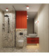 Zori Bathroom Wall Lamp Peach 1x G9IP44-12
