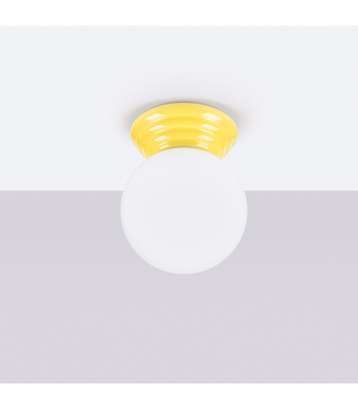 Zori Bathroom Ceiling Light Yellow 1x G9IP44-3