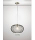 Large Ceiling Pendant 1 Light Antique Brass, Clear Glass - 2
