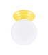 Zori Bathroom Ceiling Light Yellow 1x G9IP44-4