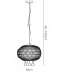 Large Ceiling Pendant 1 Light Antique Brass, Clear Glass - 3