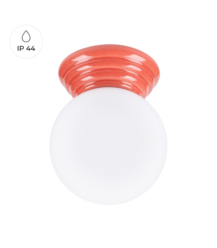 Zori Bathroom Ceiling Light Peach 1x G9IP44-1