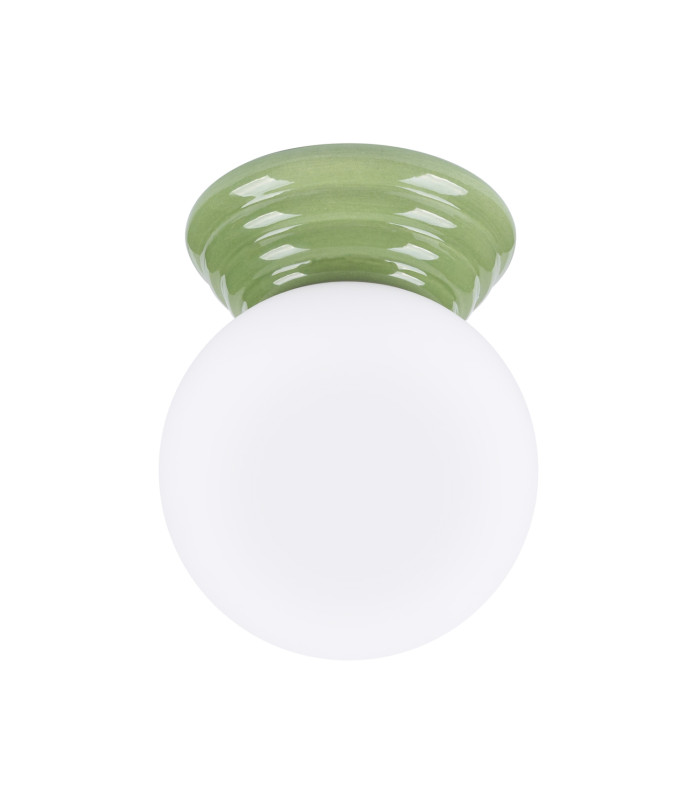 Zori Bathroom Ceiling Light Olive Green 1x G9IP44-4