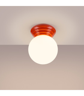 Zori Bathroom Ceiling Light Peach 1x G9IP44-2