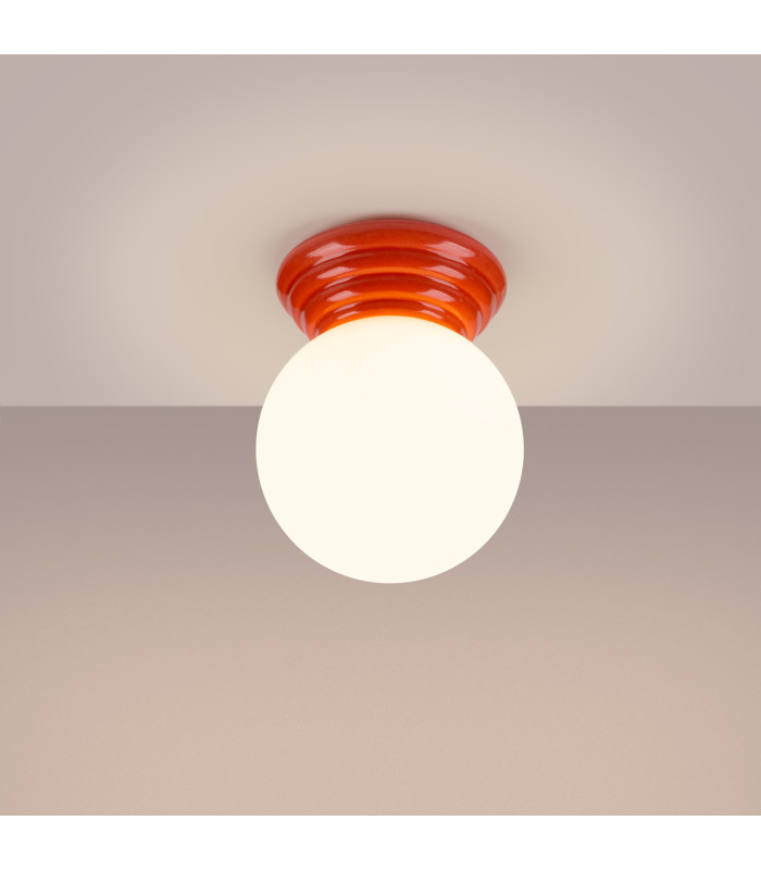 Zori Bathroom Ceiling Light Peach 1x G9IP44-2