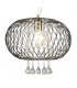 Large Ceiling Pendant 1 Light Antique Brass, Clear Glass - 5