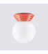 Zori Bathroom Ceiling Light Peach 1x G9IP44-7