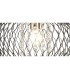 Large Ceiling Pendant 1 Light Antique Brass, Clear Glass - 8