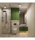 Zori Bathroom Ceiling Light Olive Green 1x G9IP44-12