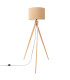 Natt Tripod Floor Lamp Taupe Natural Wood 1x E27-1