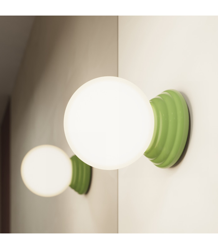 Zori Bathroom Ceiling Light Olive Green 1x G9IP44-14