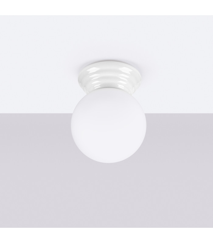 Zori Bathroom Ceiling Light White 1x G9IP44-3