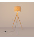 Natt Tripod Floor Lamp Taupe Natural Wood 1x E27-4