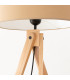 Natt Tripod Floor Lamp Taupe Natural Wood 1x E27-7
