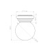 Zori Bathroom Ceiling Light White 1x G9IP44-10