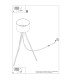 Natt Tripod Floor Lamp Taupe Natural Wood 1x E27-12