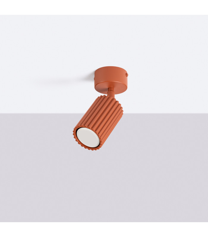 Karbon Single Spotlight Red Ochre 1x GU10-2