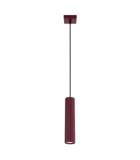 Karbon Slim Pendant Ceiling Light Burgundy 1x GU10-1