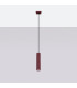 Karbon Slim Pendant Ceiling Light Burgundy 1x GU10-2