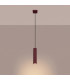 Karbon Slim Pendant Ceiling Light Burgundy 1x GU10-3
