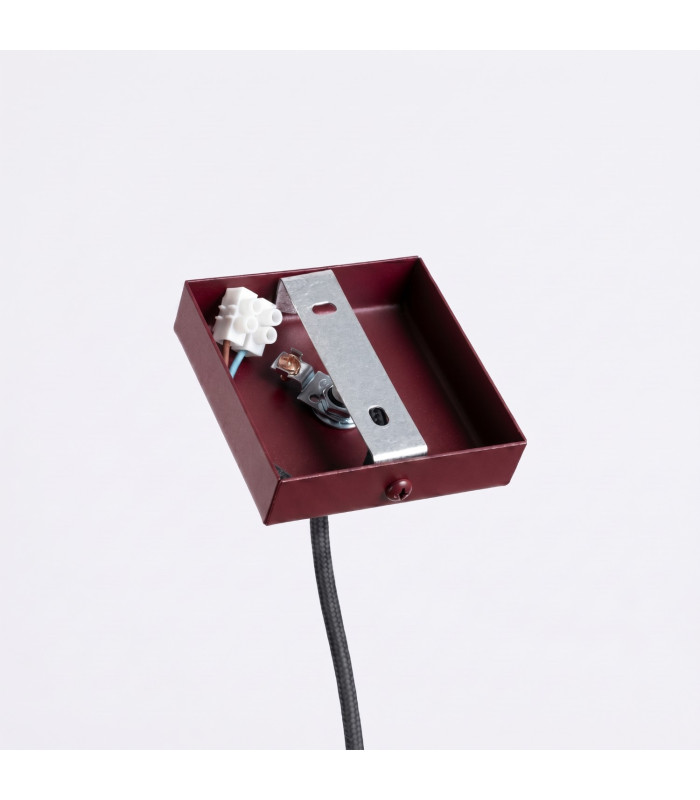 Karbon Slim Pendant Ceiling Light Burgundy 1x GU10-4