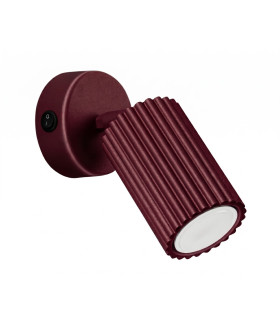 Karbon Single Spotlight with Switch Burgundy 1x GU10-1
