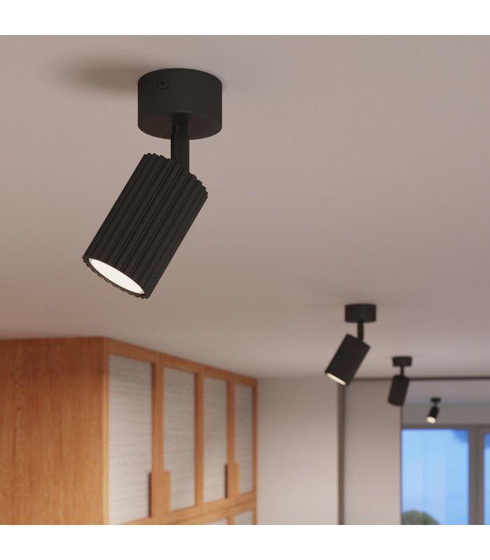 Karbon Single Spotlight Black 1x GU10-12