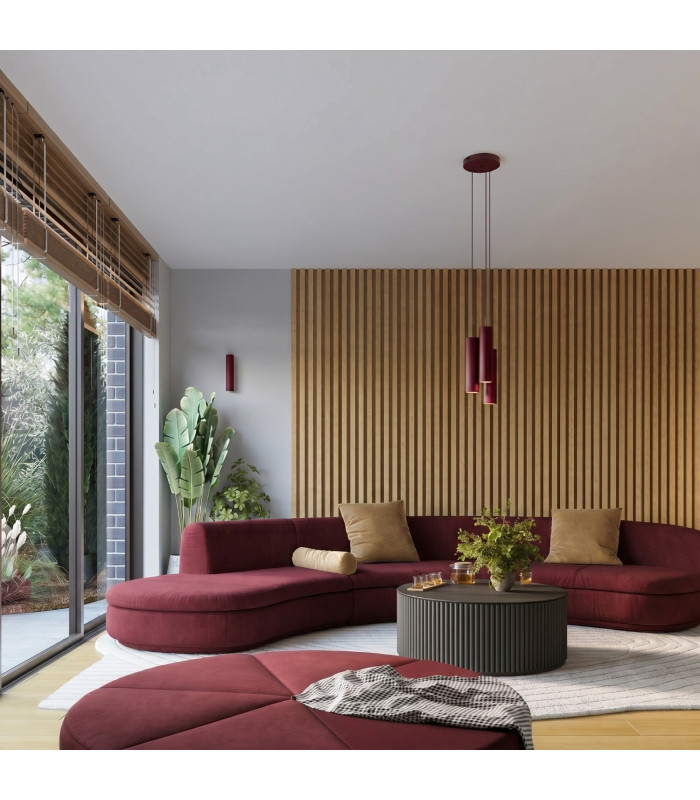 Karbon Surface Mounted Downlight Burgundy 1x GU10-11