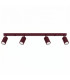 Karbon Ceiling Spotlight Bar Burgundy 4x GU10-1