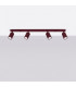 Karbon Ceiling Spotlight Bar Burgundy 4x GU10-2