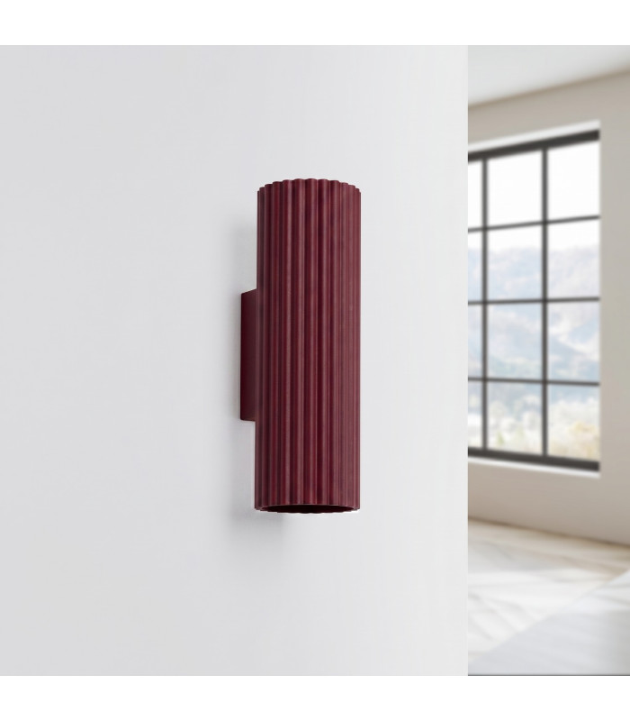 Karbon Up & Down Wall Lamp Burgundy 2x GU10-2