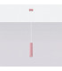 Karbon Slim Pendant Ceiling Light Pink 1x GU10-2