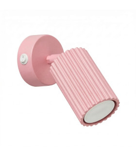 Karbon Single Spotlight with Switch Pink 1x GU10-1