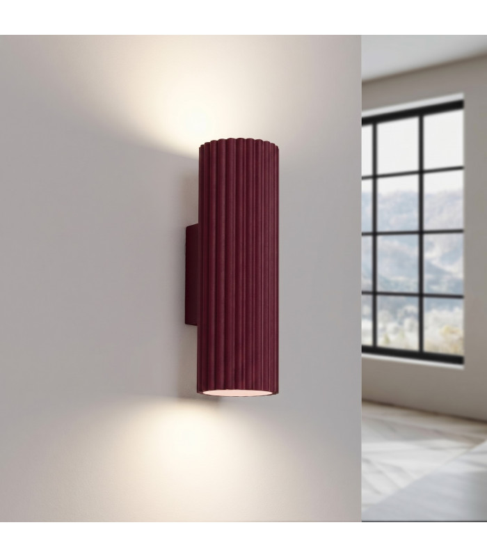 Karbon Up & Down Wall Lamp Burgundy 2x GU10-3