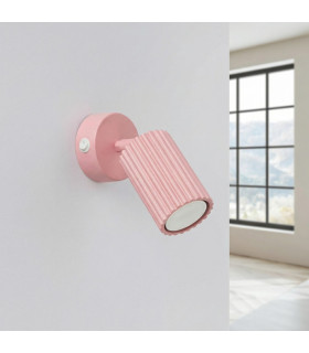 Karbon Single Spotlight with Switch Pink 1x GU10-2